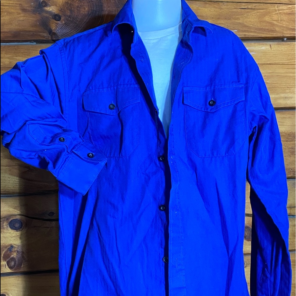 IZOD BOY’S LONG SLEEVE OXFORD SHIRT SIZE LG 14/16